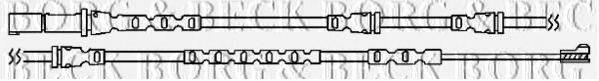 BORG & BECK BWL3090 Сигнализатор, износ тормозных колодок
