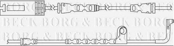 BORG & BECK BWL3122 Сигнализатор, износ тормозных колодок