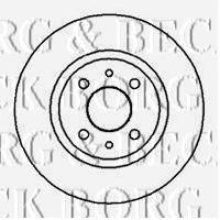 BORG & BECK BBD4002 Тормозной диск