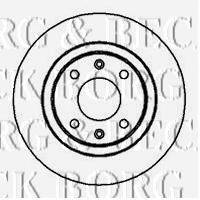 BORG & BECK BBD4006 Тормозной диск