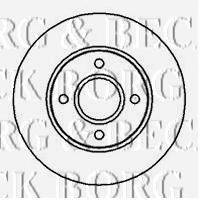 BORG & BECK BBD4120 Тормозной диск