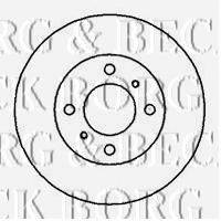 BORG & BECK BBD4155 Тормозной диск