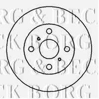 BORG & BECK BBD4172 Тормозной диск