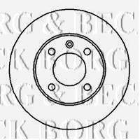 BORG & BECK BBD4174 Тормозной диск