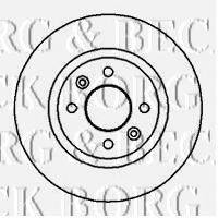 BORG & BECK BBD4317 Тормозной диск