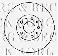 BORG & BECK BBD4346 Тормозной диск