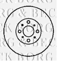 BORG & BECK BBD4349 Тормозной диск