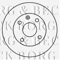 BORG & BECK BBD4435 Тормозной диск