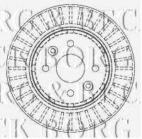 BORG & BECK BBD4442 Тормозной диск