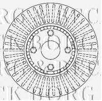 BORG & BECK BBD4457 Тормозной диск