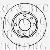 BORG & BECK BBD4585 Тормозной диск