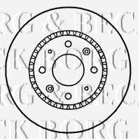 BORG & BECK BBD4656 Тормозной диск