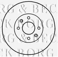BORG & BECK BBD4818 Тормозной диск