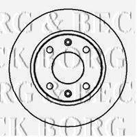 BORG & BECK BBD4838 Тормозной диск