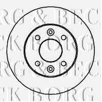 BORG & BECK BBD4841 Тормозной диск