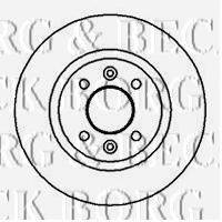 BORG & BECK BBD4846 Тормозной диск