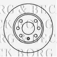 BORG & BECK BBD4856 Тормозной диск