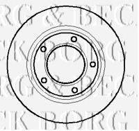 BORG & BECK BBD4876 Тормозной диск