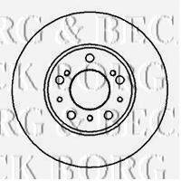 BORG & BECK BBD4881 Тормозной диск