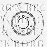 BORG & BECK BBD4896 Тормозной диск
