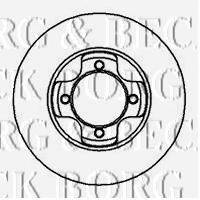 BORG & BECK BBD4901 Тормозной диск