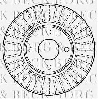 BORG & BECK BBD4985 Тормозной диск