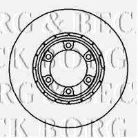 BORG & BECK BBD5006 Тормозной диск