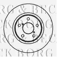 BORG & BECK BBD5022 Тормозной диск