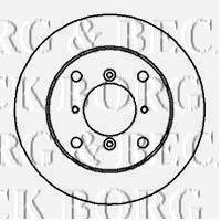 BORG & BECK BBD5025 Тормозной диск