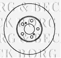 BORG & BECK BBD5034 Тормозной диск