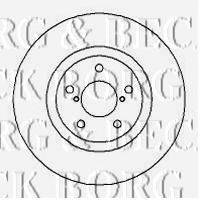 BORG & BECK BBD5103 Тормозной диск