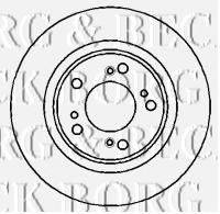 BORG & BECK BBD5129 Тормозной диск