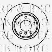 BORG & BECK BBD5155 Тормозной диск