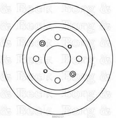 BORG & BECK BBD5217 Тормозной диск