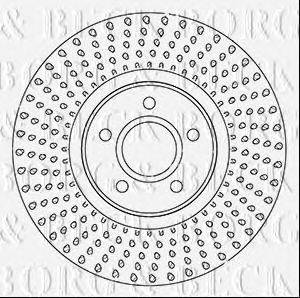 BORG & BECK BBD5348 Тормозной диск