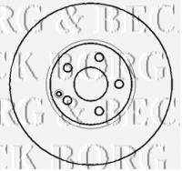 BORG & BECK BBD5765S Тормозной диск