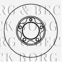 BORG & BECK BBD5849S Тормозной диск