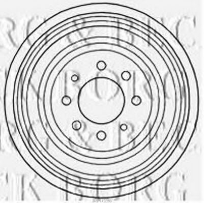 BORG & BECK BBR7196 Тормозной барабан