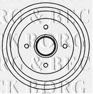 BORG & BECK BBR7201 Тормозной барабан