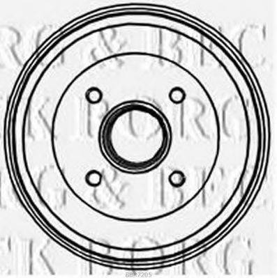 BORG & BECK BBR7205 Тормозной барабан