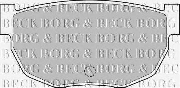 BORG & BECK BBP1046 Комплект тормозных колодок, дисковый тормоз