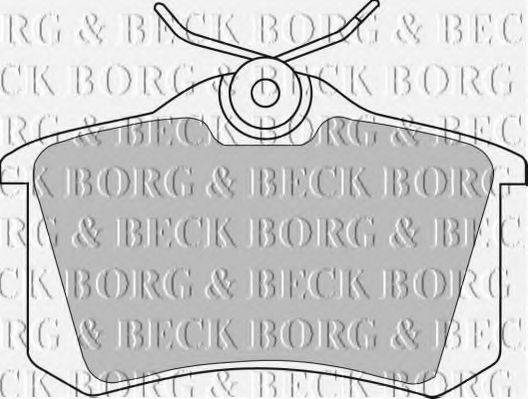 BORG & BECK BBP1542 Комплект тормозных колодок, дисковый тормоз