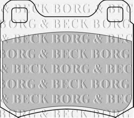 BORG & BECK BBP1544 Комплект тормозных колодок, дисковый тормоз