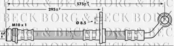 BORG & BECK BBH7020 Тормозной шланг