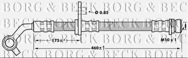 BORG & BECK BBH7023 Тормозной шланг