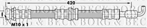 BORG & BECK BBH7078 Тормозной шланг