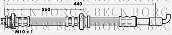 BORG & BECK BBH7081 Тормозной шланг
