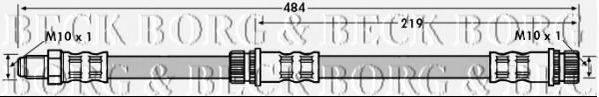 BORG & BECK BBH7114 Тормозной шланг