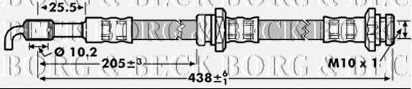 BORG & BECK BBH7127 Тормозной шланг