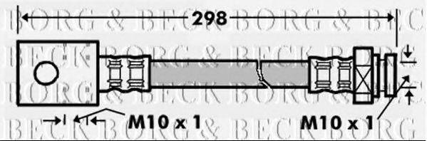 BORG & BECK BBH7163 Тормозной шланг